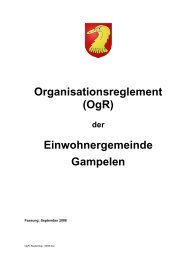 Organisationsreglement (OgR) - Gemeinde Gampelen