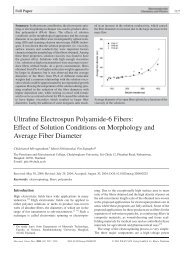 Ultrafine Electrospun Polyamide-6 Fibers: Effect of Solution ... - PPC