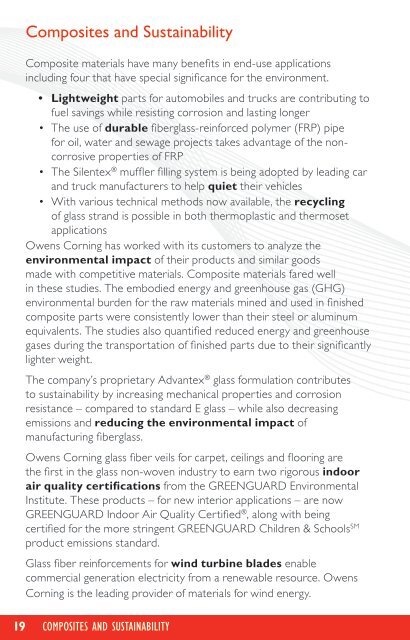 Composite Solutions Reinforcement Guide - OCV Reinforcements