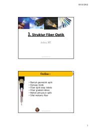 3. Struktur Fiber Optik - Anhar, ST., MT