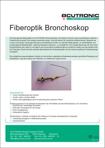 Fiberoptik Bronchoskop - Acutronic Medical Systems GmbH