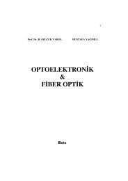 OPTOELEKTRONİK & FİBER OPTİK