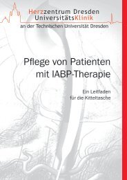 Pflege von Patienten mit IABP-Therapie - Kardiologie Dresden