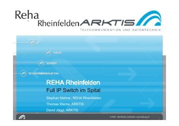 Präsentation Rheinfelden - Arktis AG