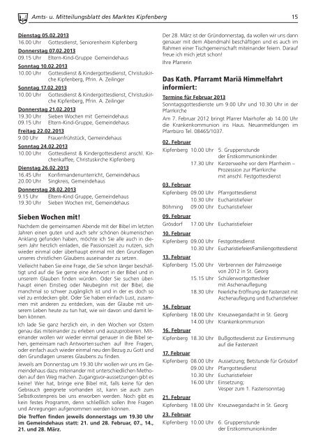 Amts- u. Mit tei lungs blatt - Druckerei Fuchs GmbH