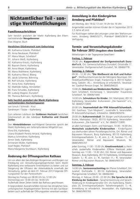 Amts- u. Mit tei lungs blatt - Druckerei Fuchs GmbH