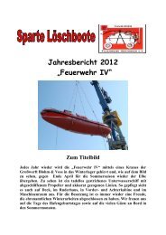 Jahresbericht 2012 „Feuerwehr IV“ - Hamburger Feuerwehr-Historiker