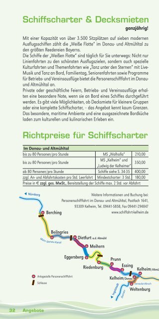 Fahrplan 2011 - Tourismusverband im Landkreis Kelheim