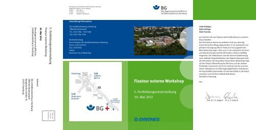 Fixateur externe Workshop - Berufsgenossenschaftliches ...