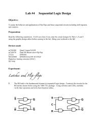 Lab #4 Sequential Logic Design