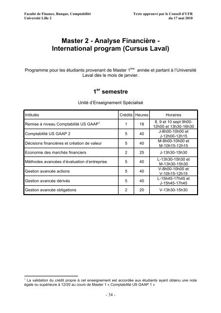 Guide Master formation initiale 2010-2011 - Ecole supérieure des ...