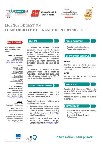 licence de gestion comptabilite et finance d'entreprises