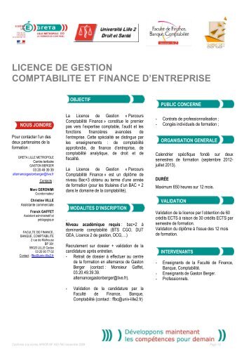 Comptabilité Finance d'Entreprise