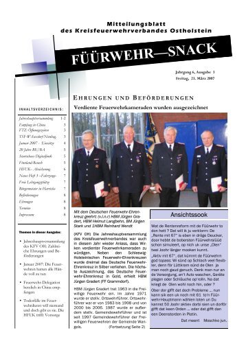 FÜÜRWEHR—SNACK - Kreisfeuerwehrverband Ostholstein