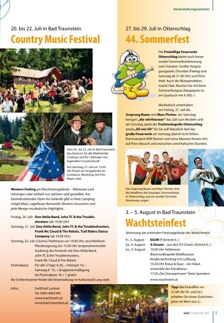 Sommerkollektion - Wirtschaftsregion Waldviertler Kernland