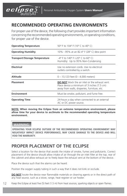 Eclipse 3 User Manual - SeQual Technologies