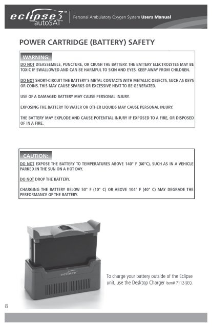 Eclipse 3 User Manual - SeQual Technologies