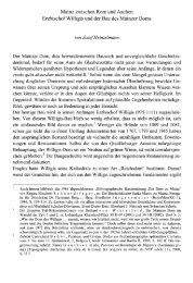 Josef Heinzelmann: Mainz zwischen Rom und Aachen