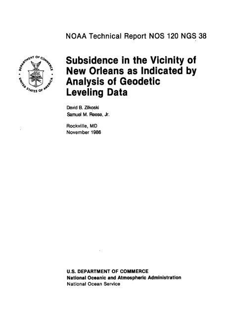 1 National Geodetic Survey Noaa