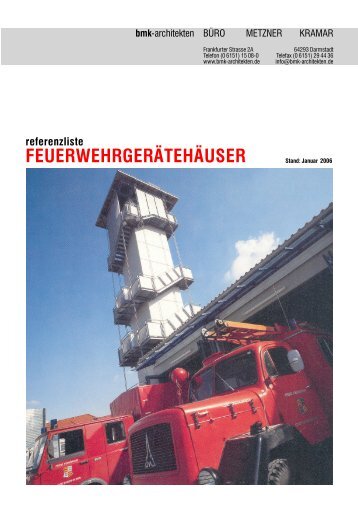 FEUERWEHRGERÄTEHÄUSER - bmk -architekten