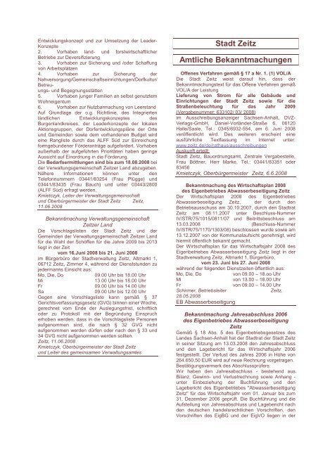 Amtsblatt 0608 - Stadt Zeitz