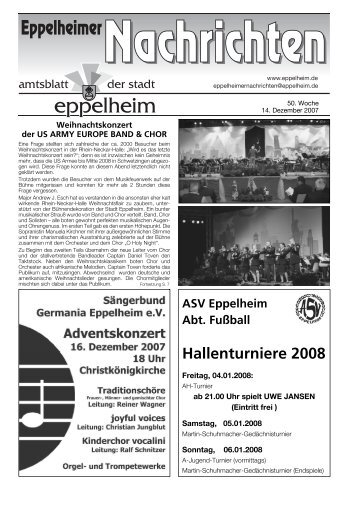 ASV Eppelheim Abt. Fußball Hallenturniere 2008