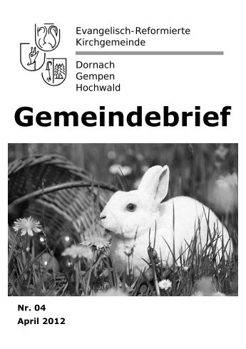 Gemeindebrief - Evangelisch reformierte Kirchegemeinde Dornach ...