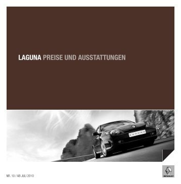 LAGUNA PREISE UND AUSSTATTUNGEN L - Garage Sigrist AG