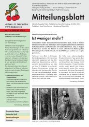 Mitteilungsblatt - Gemeinde Nuglar-St. Pantaleon