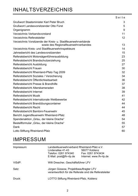 Der komplette Jahresbericht 2009 - Landesfeuerwehrverband ...