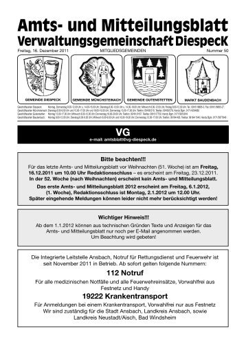 Amts- und Mitteilungsblatt - Gutenstetten