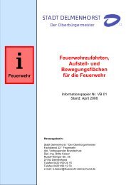 Feuerwehrzufahrten, Aufstell- und Bewegungsflächen - bei der ...