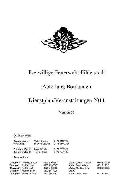 download - Freiwillige Feuerwehr Filderstadt Abteilung Bonlanden