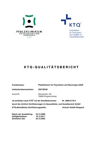 09_01_20 KTQ Qualitätsbericht - Pfalzklinikum