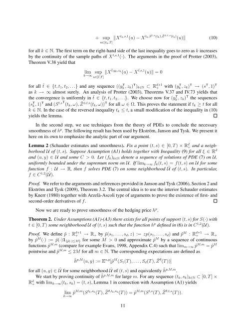 Hedging under arbitrage