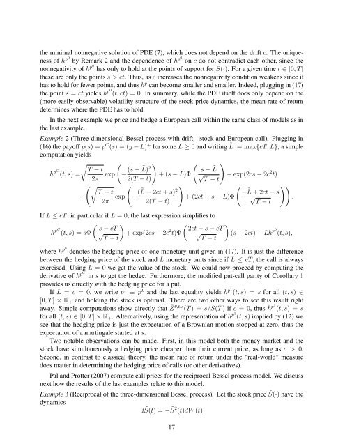 Hedging under arbitrage