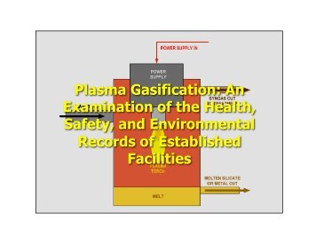 Plasma Gasification - Dovetail Partners INC.