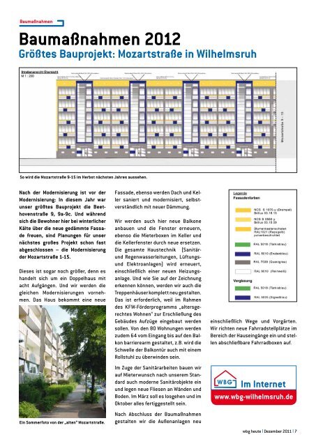 Bauprojekt Mozartstraße S. 7 - Wohnungsbaugenossenschaft ...