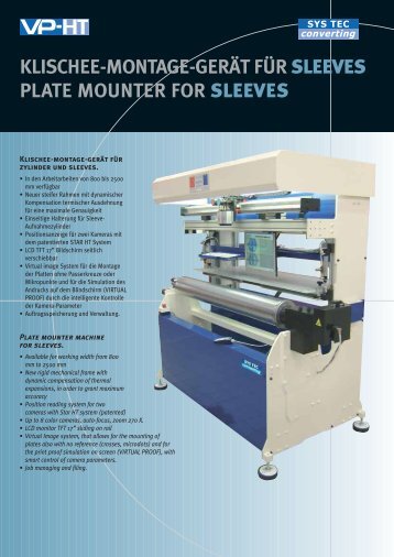 klischee-montage-gerät für sleeves plate mounter for ... - polegek.de