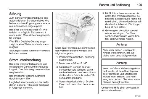 Betriebsanleitung - Opel