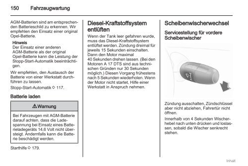 Betriebsanleitung - Opel