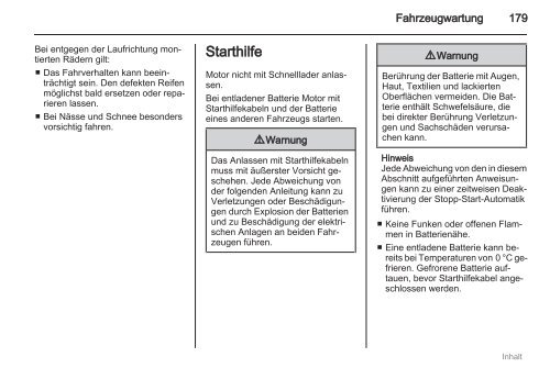 Betriebsanleitung - Opel