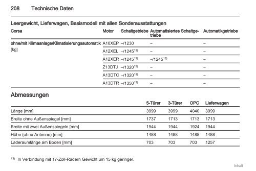 Betriebsanleitung - Opel