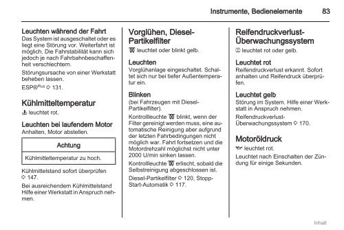 Betriebsanleitung - Opel