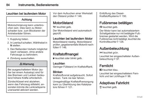 Betriebsanleitung - Opel