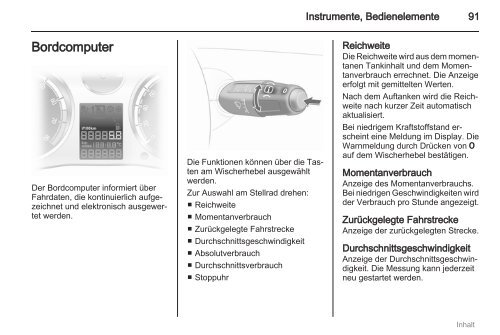 Betriebsanleitung - Opel