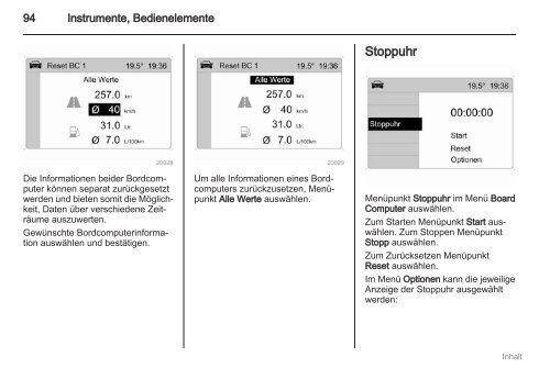 Betriebsanleitung - Opel