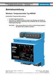 Betriebsanleitung - Ziehl industrie-elektronik GmbH + Co KG