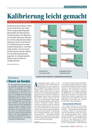 Kalibrierung leicht gemacht - Pharmaserv