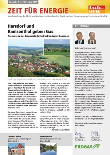 Ausgabe Oktober 2011 - Licht- und Kraftwerke Helmbrechts GmbH